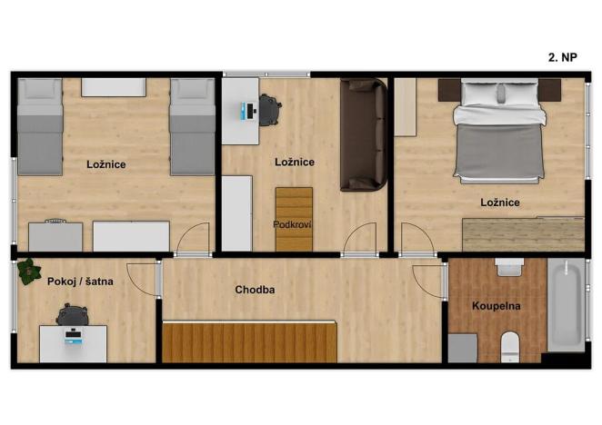 Prodej rodinného domu, Jenštejn, Zlatnická, 137 m2