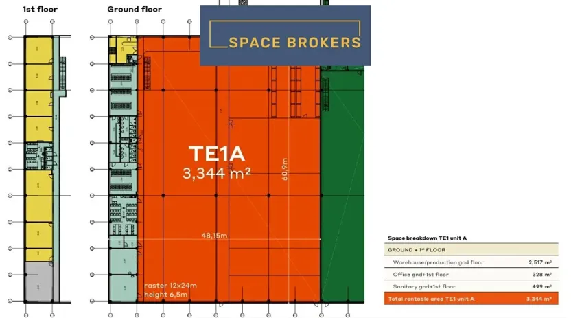Pronájem skladu, Krupka, Pod Dolní drahou, 2517 m2