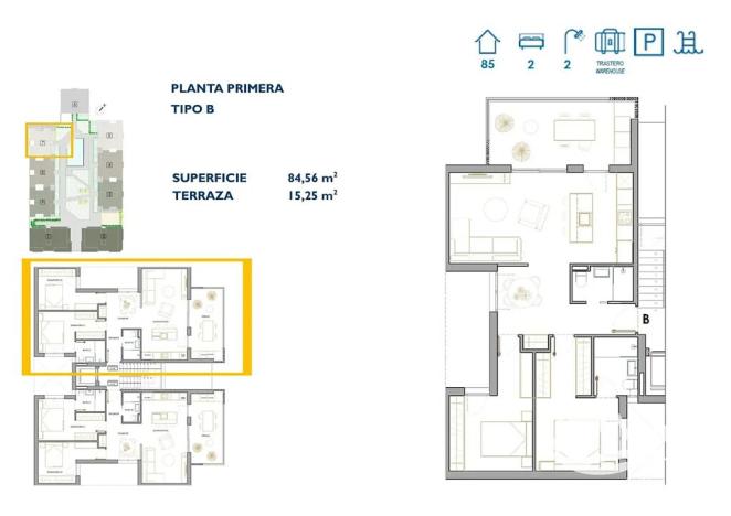 Prodej bytu 3+kk, San Pedro del Pinatar, Španělsko, 74 m2