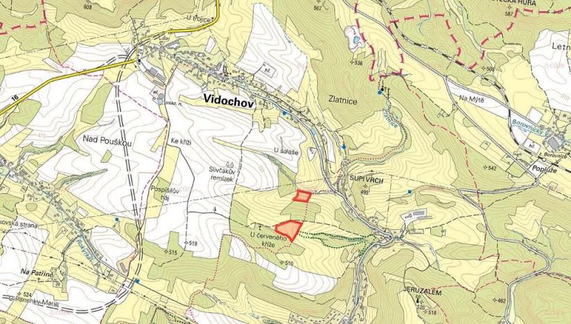 Prodej louky, Vidochov, 28075 m2