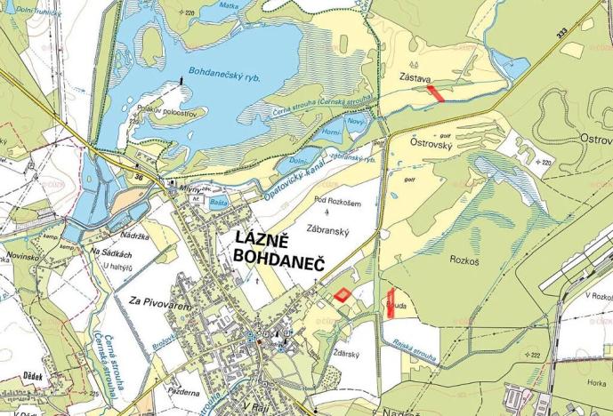 Prodej louky, Lázně Bohdaneč, 4849 m2