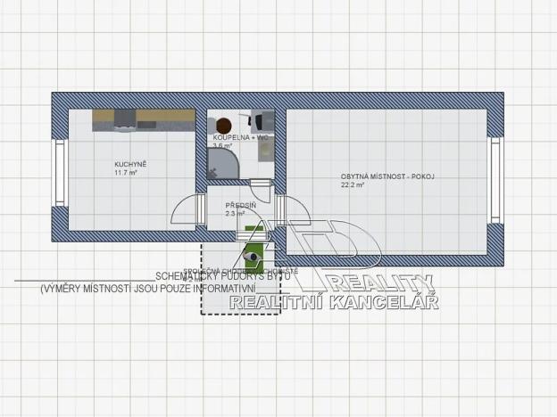 Pronájem bytu 1+1, České Budějovice, Husova tř., 40 m2