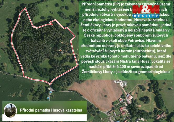 Prodej lesa, Petrovice - Žemličkova Lhota, 3719 m2