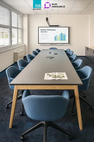 Pronájem kanceláře, Praha - Smíchov, Karla Engliše, 1000 m2