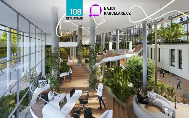 Pronájem kanceláře, Praha - Karlín, Karolinská, 5000 m2