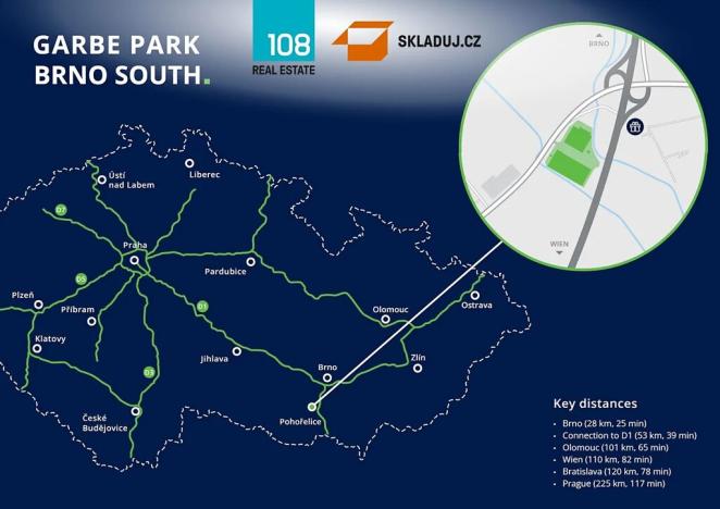 Pronájem skladu, Pohořelice, 6000 m2