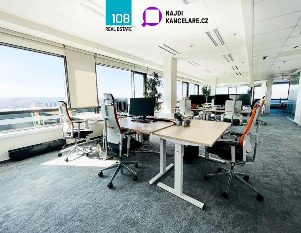 Pronájem kanceláře, Praha - Libeň, Českomoravská, 293 m2