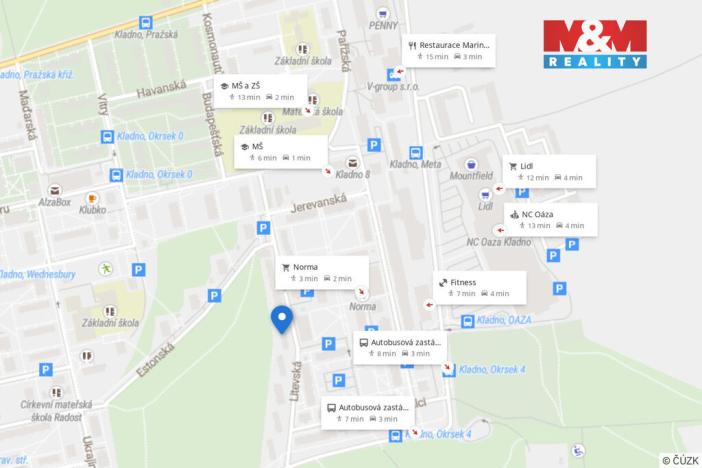 Prodej bytu 3+1, Kladno - Kročehlavy, Litevská, 57 m2