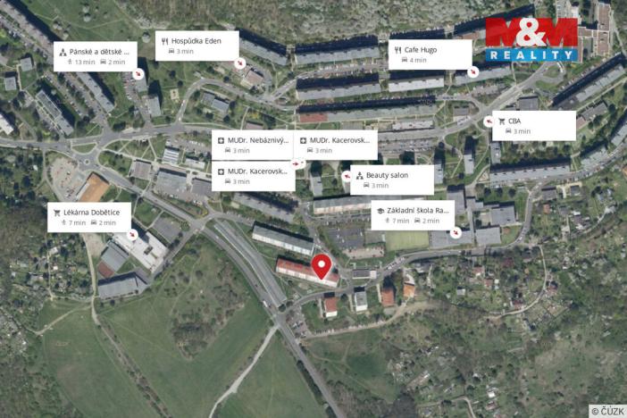 Pronájem bytu 1+1, Ústí nad Labem - Severní Terasa, Kmochova, 33 m2