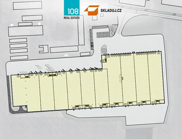 Pronájem skladu, Brno, U jezu, 22000 m2