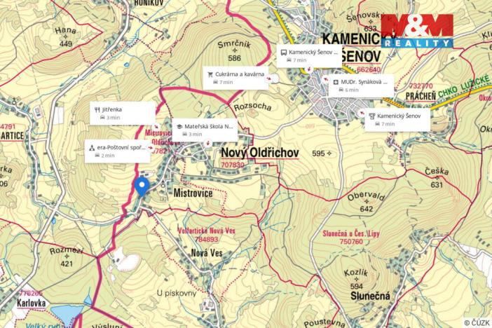 Prodej pozemku pro bydlení, Nový Oldřichov - Mistrovice, 1046 m2