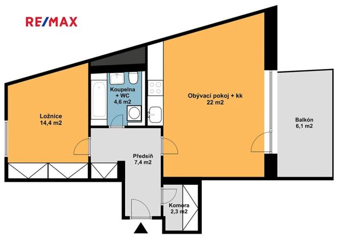 Prodej bytu 2+kk, Praha - Smíchov, Pod Barvířkou, 55 m2