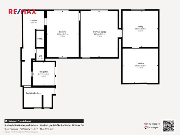 Prodej rodinného domu, Hradec nad Svitavou, 80 m2