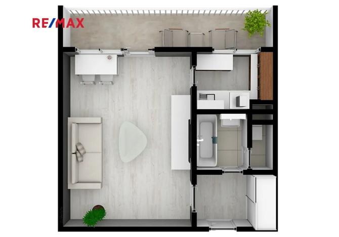 Pronájem bytu 1+kk, Pardubice, Gagarinova, 28 m2