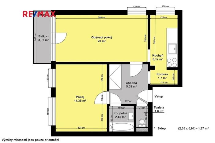 Prodej bytu 2+1, Praha - Smíchov, Fráni Šrámka, 54 m2