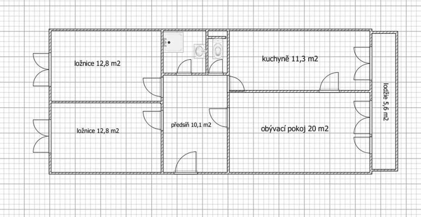 Prodej bytu 3+1, Praha - Zbraslav, Ke Kamínce, 71 m2