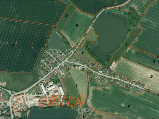 Dražba louky, Dříteň, 1815 m2