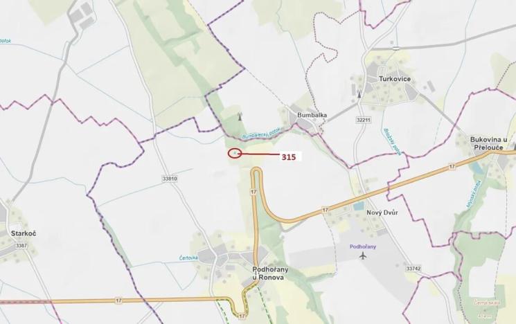 Dražba lesa, Podhořany u Ronova, 129 m2