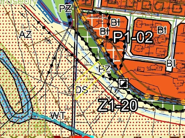 Dražba louky, Mirovice, 1251 m2