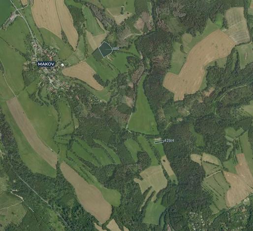 Prodej louky, Makov, 8778 m2