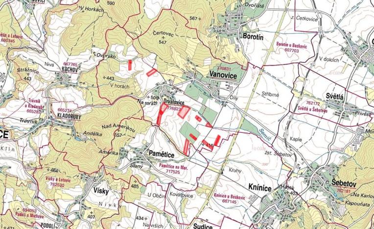 Prodej podílu pole, Vanovice, 48666 m2