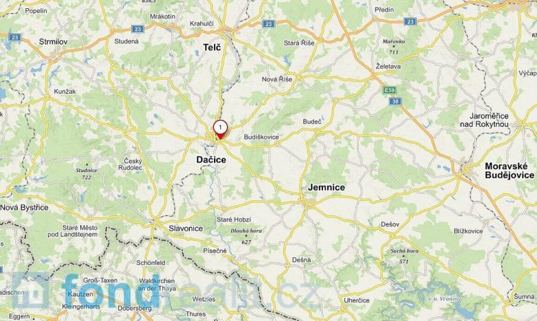 Prodej pozemku, Dačice, 326 m2