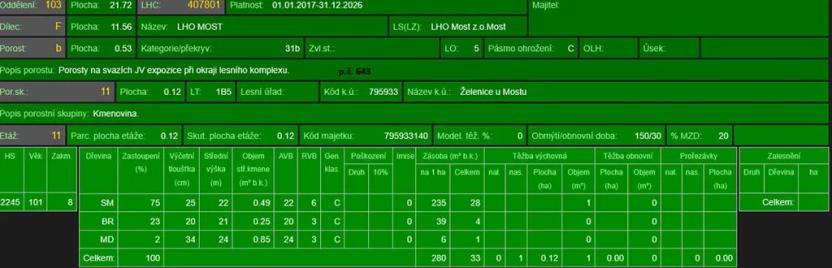 Prodej lesa, Želenice, 6238 m2