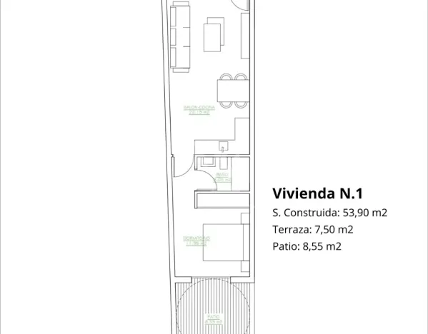 Prodej bytu 2+kk, San Pedro del Pinatar, Španělsko, 53 m2