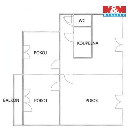 Prodej bytu 3+1, Kopřivnice, Dukelská, 64 m2