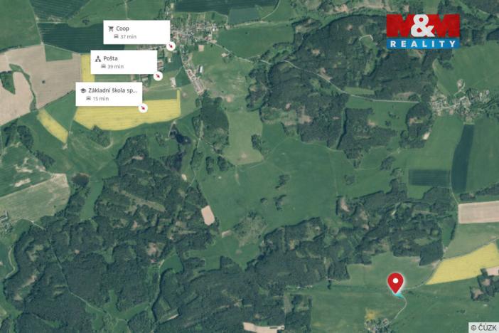 Prodej rybníku, Olbramov - Zádub, 6672 m2