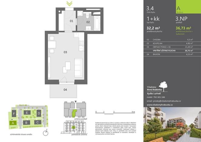 Prodej bytu 1+kk, Ostrava, 32 m2