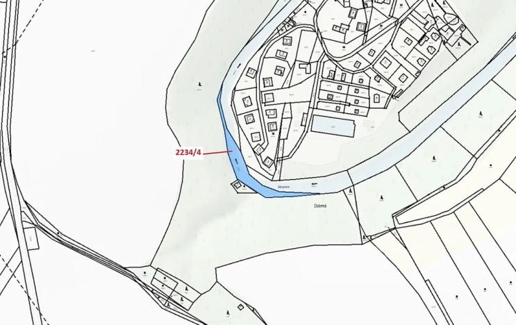 Dražba pozemku, Římov, 1687 m2