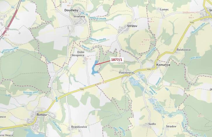 Dražba lesa, Římov, 49760 m2