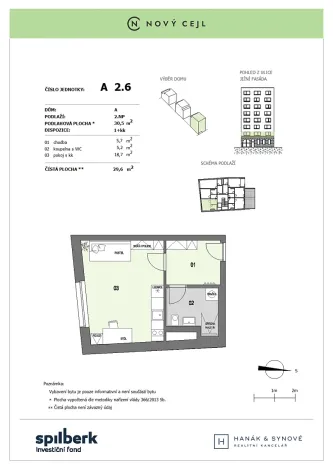 Pronájem bytu 1+kk, Brno, Cejl, 31 m2