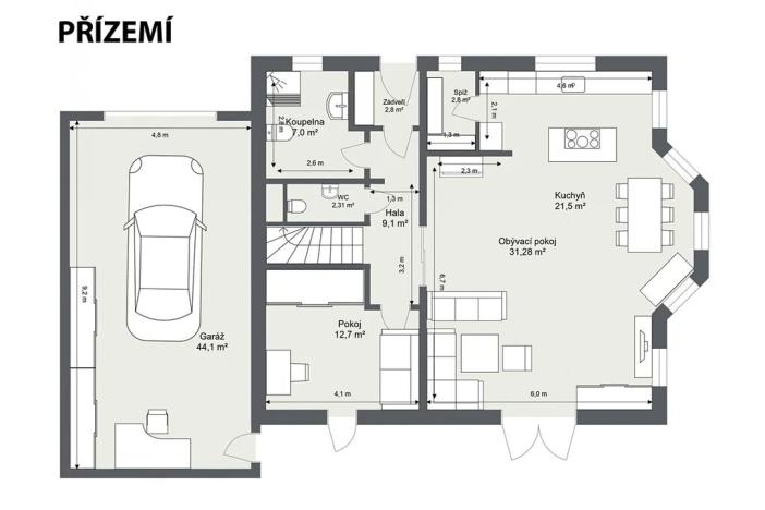 Prodej rodinného domu, Nelahozeves, V Závětině, 252 m2