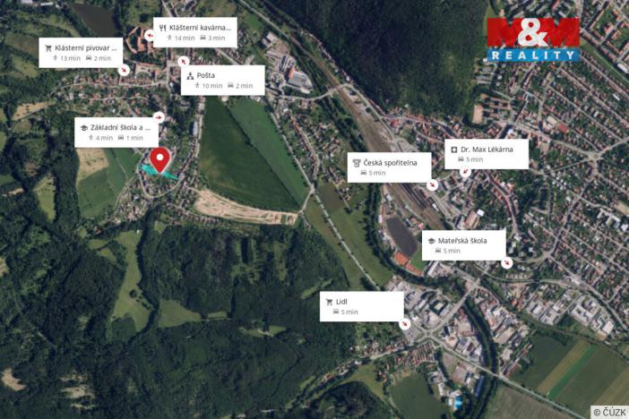 Prodej pozemku pro bydlení, Předklášteří, Strmá, 1123 m2