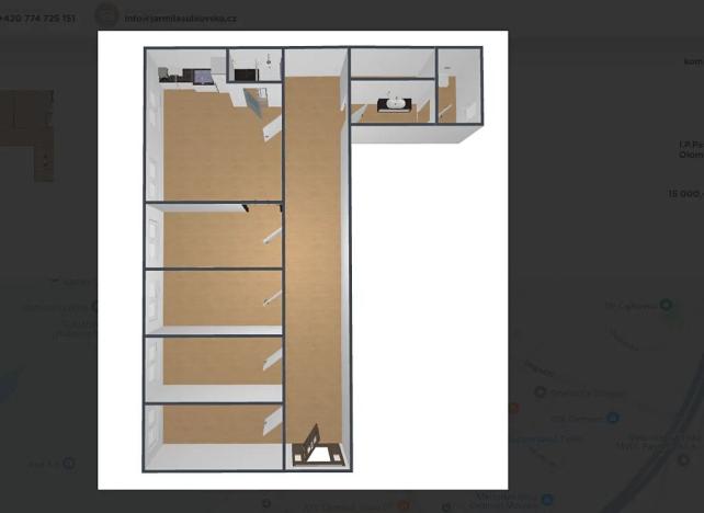 Pronájem kanceláře, Olomouc, I. P. Pavlova, 65 m2