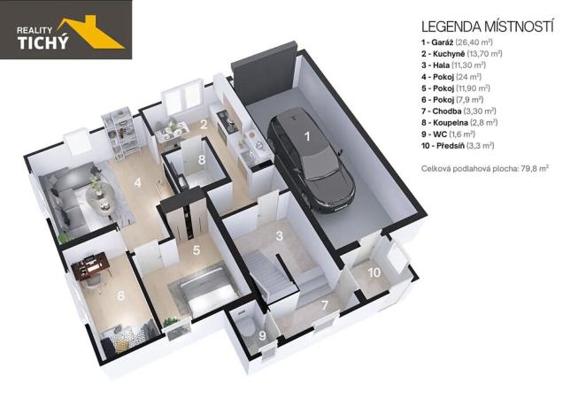 Prodej rodinného domu, Liberec, Turnovská, 172 m2