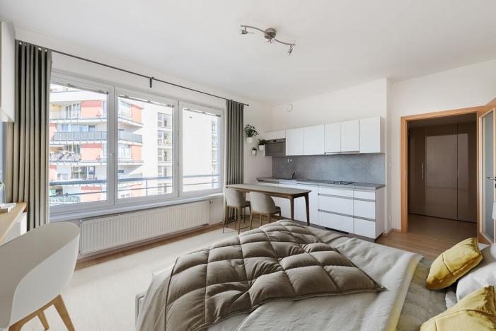 Pronájem bytu 1+kk, Praha - Zličín, Sazovická, 28 m2