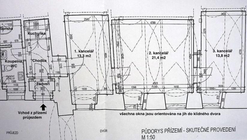 Pronájem kanceláře, Praha - Malá Strana, Karmelitská, 62 m2