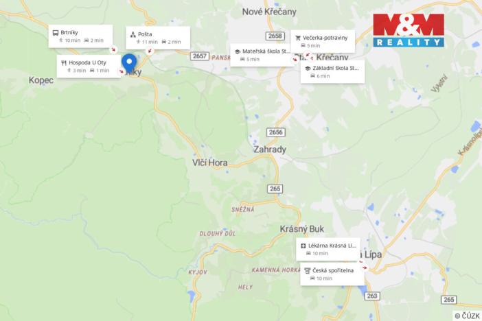 Prodej pozemku pro bydlení, Staré Křečany - Brtníky, 1118 m2