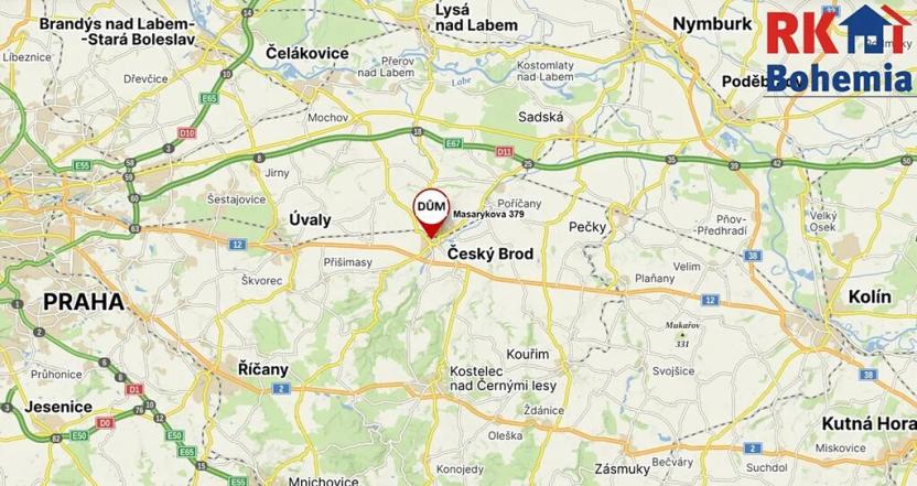 Pronájem bytu 3+1, Český Brod, Masarykova, 119 m2