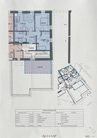 Pronájem bytu 3+kk, Hluboká nad Vltavou, Masarykova, 68 m2