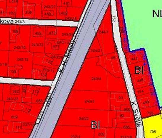 Prodej pozemku, Čeperka, K. Světlé, 1440 m2