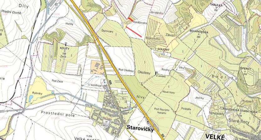 Prodej pole, Starovičky, 1914 m2