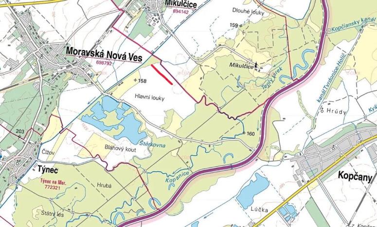 Prodej pole, Moravská Nová Ves, 6241 m2