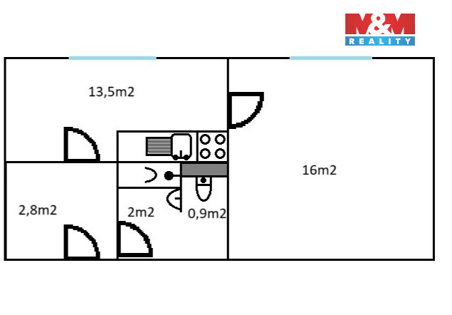 Prodej bytu 1+1, Josefův Důl, 35 m2