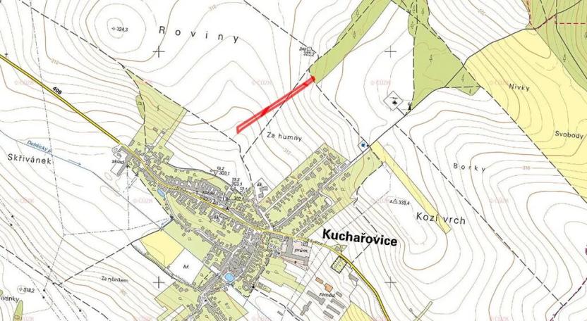 Prodej pole, Kuchařovice, 5868 m2