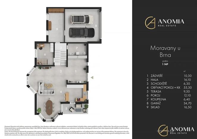 Prodej rodinného domu, Moravany, Pod Remízkem, 322 m2