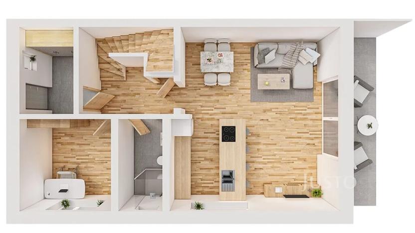 Prodej bytu 5+kk, Boršov nad Vltavou, Severní, 121 m2